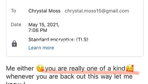 chrystal moss escort  *You can cancel it any time at the bottom of the emails